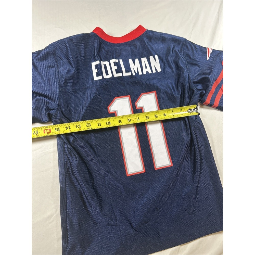 NFL Jersey Boy's Large New England Patriots Short Sleeve Pullover V-Neck - Picture 4 of 6